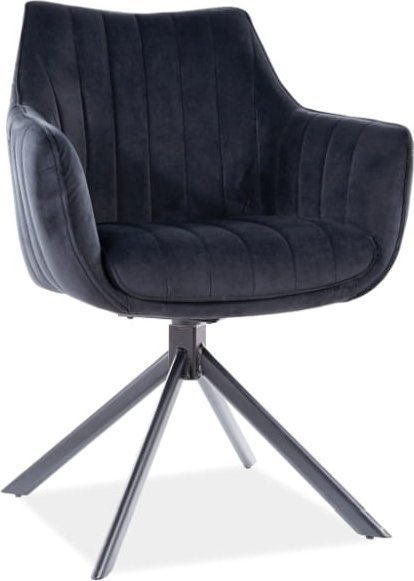 Signal Krzesło AZALIA VELVET czarne