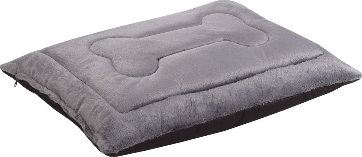 Welsti Legowisko poducha dla psa Welsti szara futerko kość L 100x70 wigofil