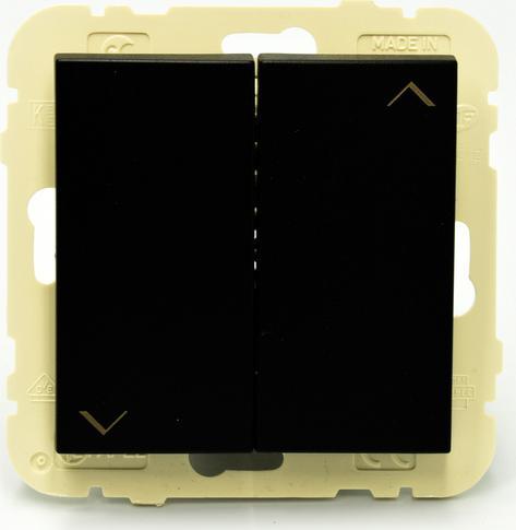 Efapel EFAPEL LOGUS90 ŁĄCZNIK ŻALUZJOWY ZWIERNY Z ELEKTRYCZNĄ BLOKADĄ CZARNY 90281 KWPM