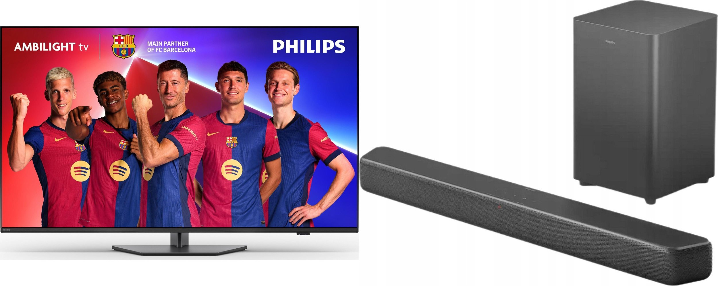 Telewizor Philips 75PUS8919/12 LED 75'' 4K Ultra HD Titan OS Ambilight + Soundbar Philips TAB5309/10