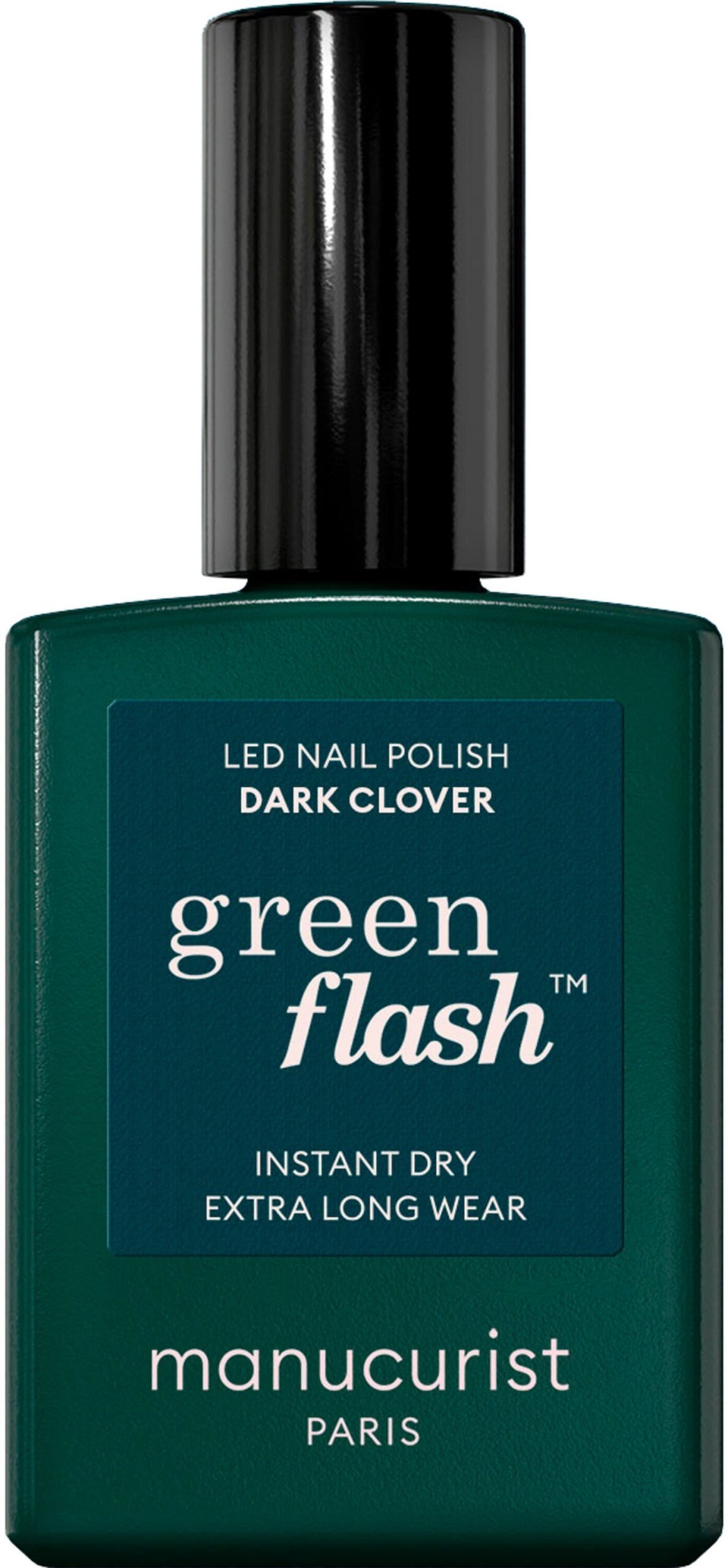 MANUCURIST_Green Flash Led Gel Nail Lacquer lakier do paznokci Dark Clover 15ml