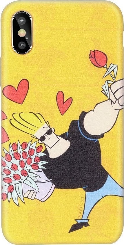 Cartoon Network Johnny Bravo Silicone Case for Apple iPhone XR Love