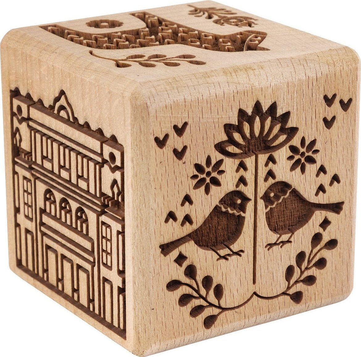 Kostka stempel do ciast 6/1 skandynawska+szczotka