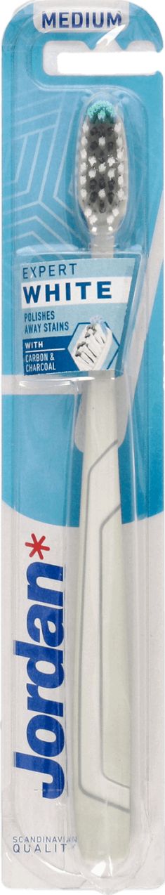 Jordan Expert White szczoteczka do zębów Średnia 1 szt.