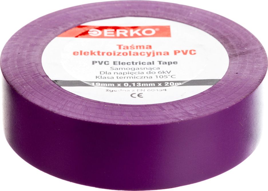 Erko Taśma izolacyjna 19/20 fioletowa TPVC_19-20-FIOLET