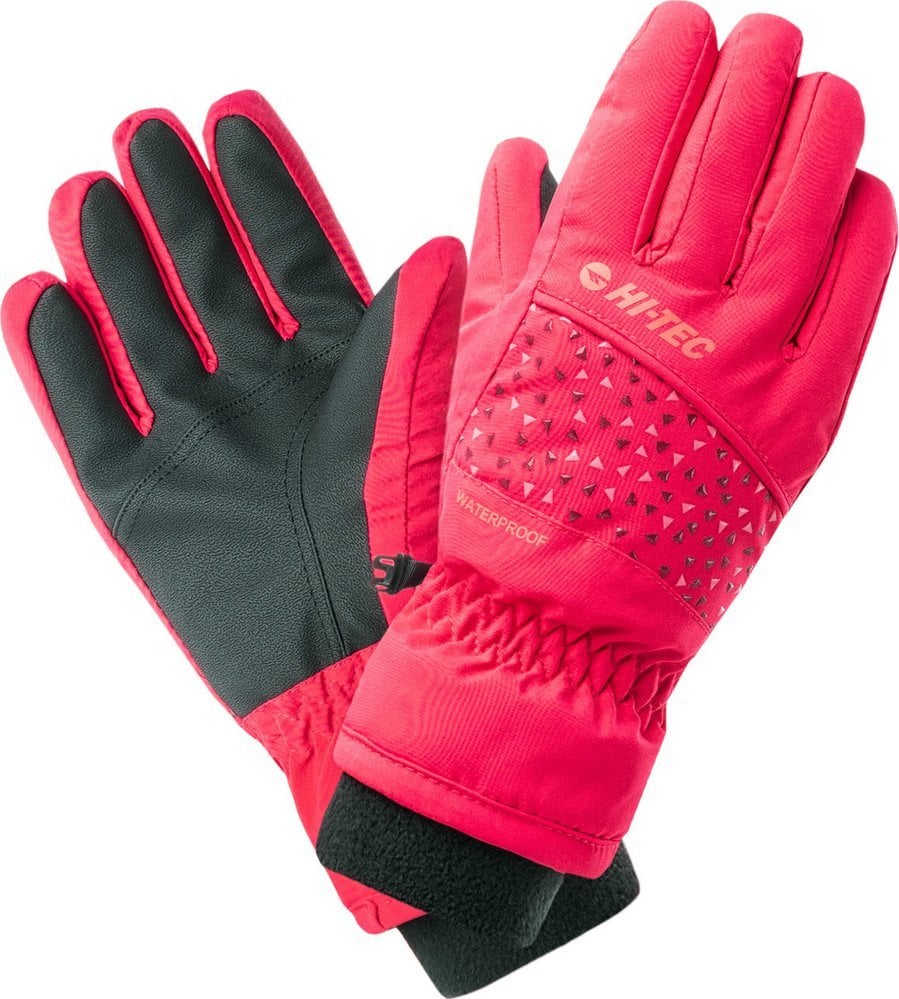 hitec Dziecięce rękawice zimowe Hi-tec Flam Jr czerwone rozmiar L/XL