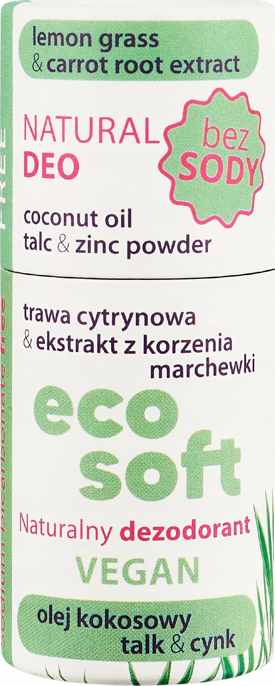 ECOSOFT_Sensitive dezodorant w sztyfcie bez sody 40g