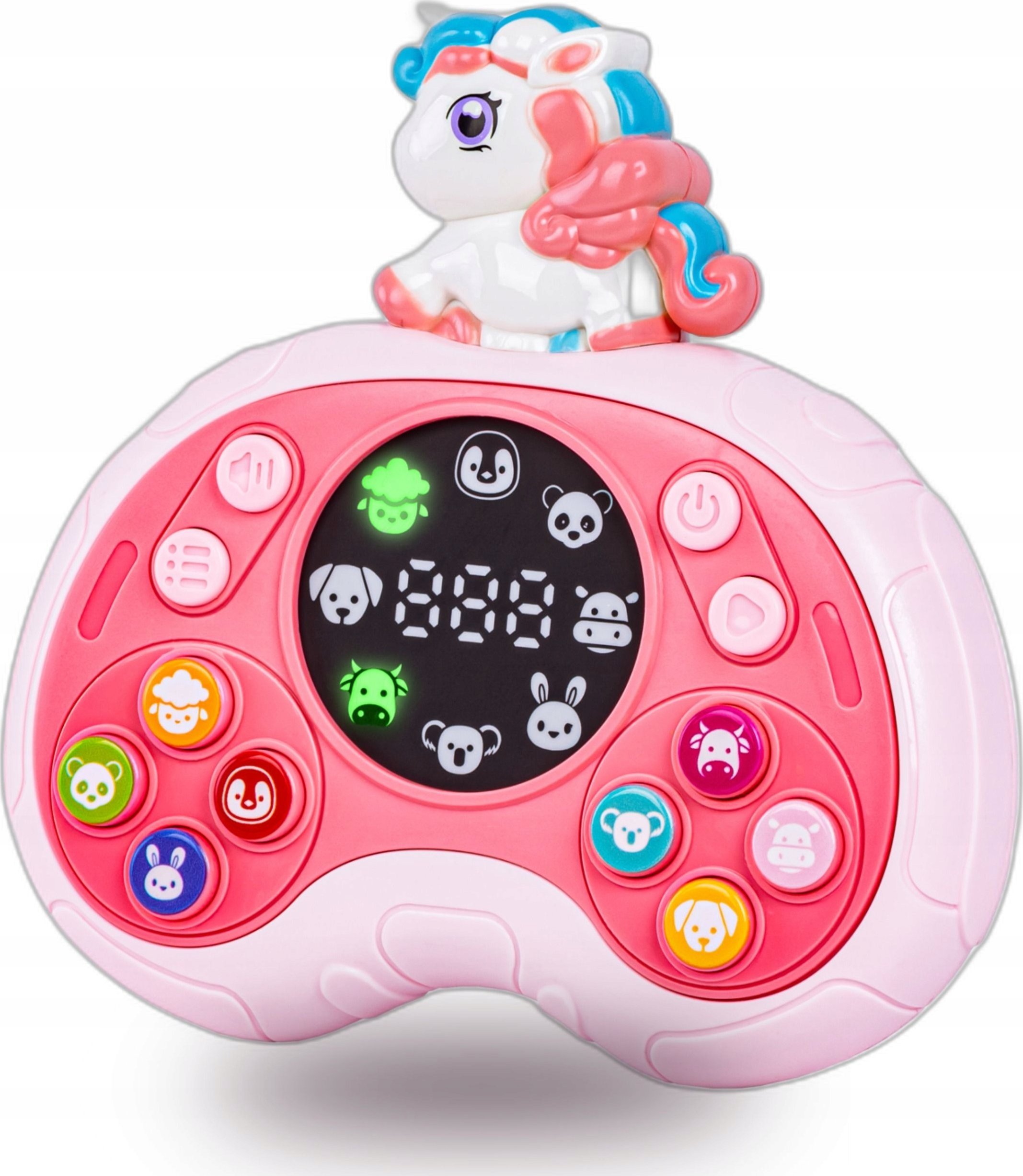 Zabawka Na Pamięć KONTROLER NIEBIESKI Gamepad Edukacyjna gra dla dzieci Pad Konsola Memory 16 klawiszy