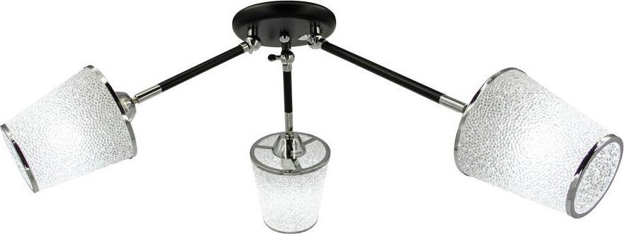 Lampa sufitowa Mdeco Regulowana lampa sufitowa ELM1013/3 BL 8C czarna do pokoju