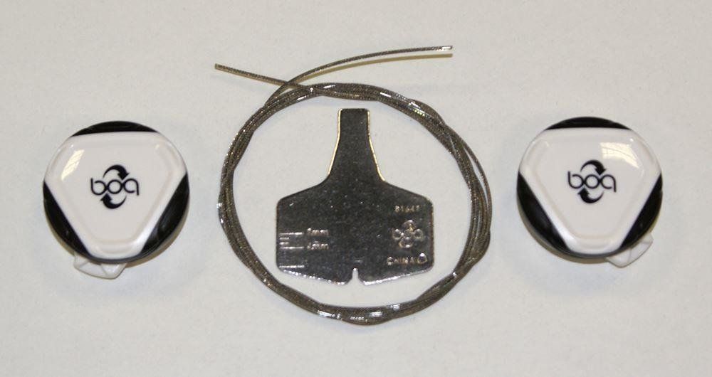 Giro Pokrętło boa do butów GIRO BOA L6 MIRRORED DIAL C (cały zestaw z linkami BOA nr: b1835-58) 2szt białe