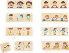 Viga Viga 44750 Zestaw puzzli z sekwencjami logicznymi - czynności