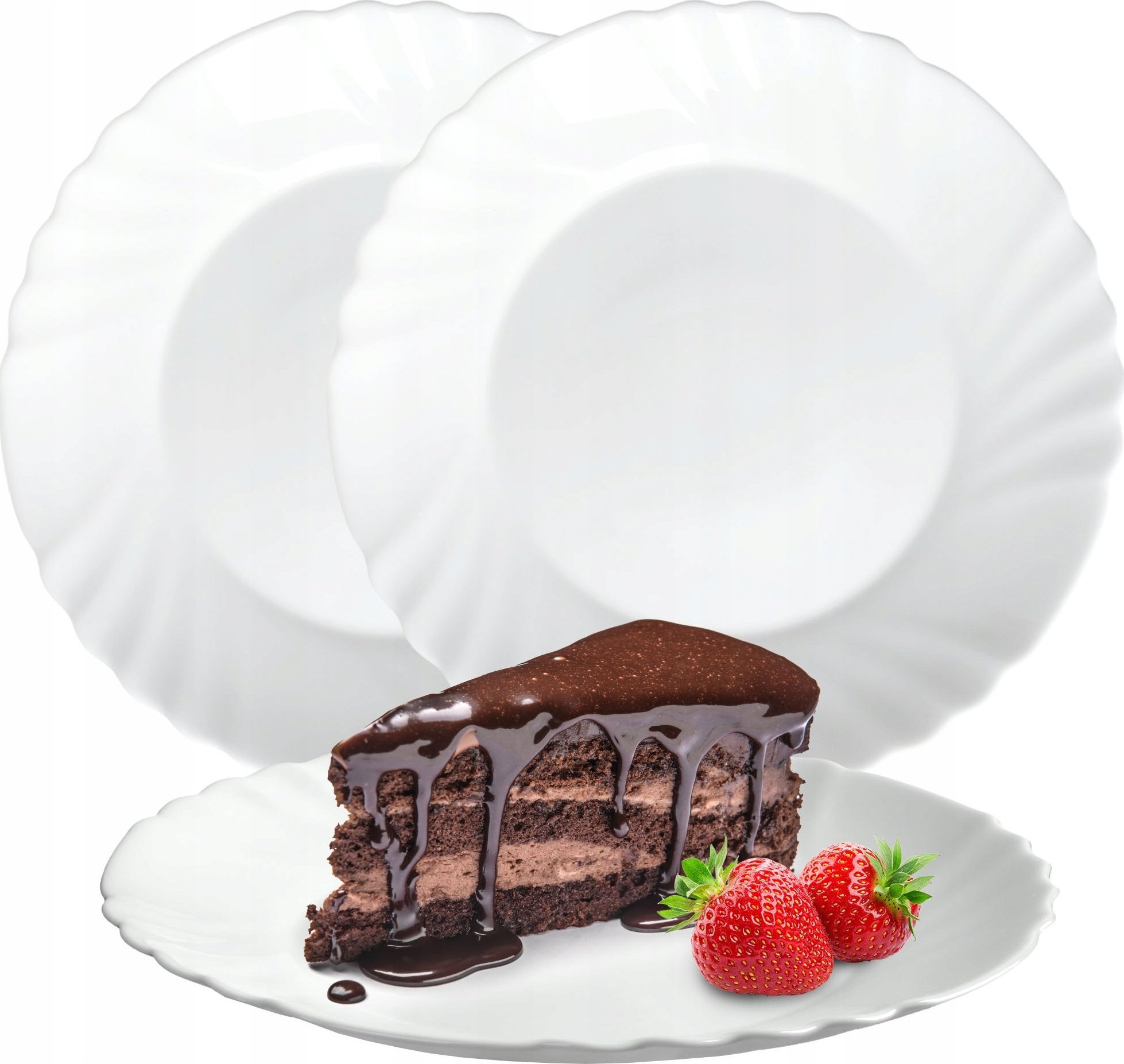 Kadax Talerz Deserowy Na Stół Na Ciasto 20 cm 3 szt