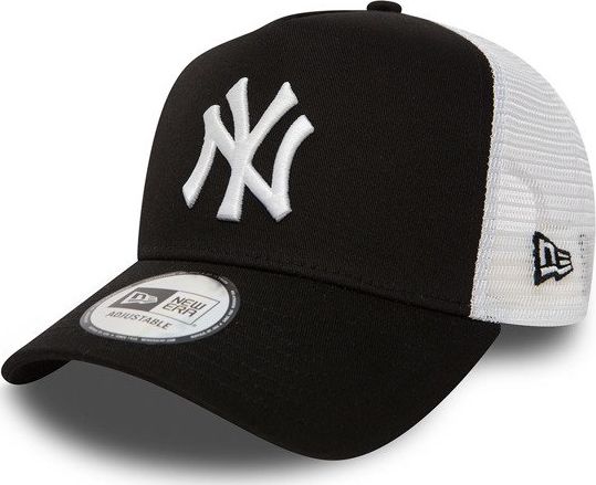 New Era Czapka New York Yankees Clean A Frame Trucker czarno-biała r. uniwersalny (11588491)