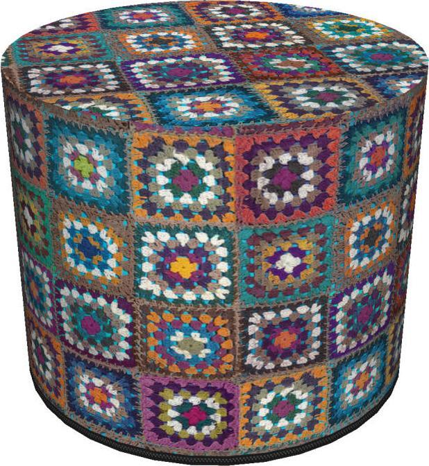 Bertoni-arco Okrągła pufa dekoracyjna - FRANIA