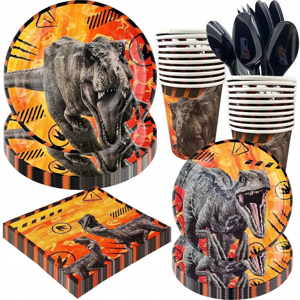 Serwetki Jednorazowe Dinozaury Jurrasic urodzinowe 20 szt.