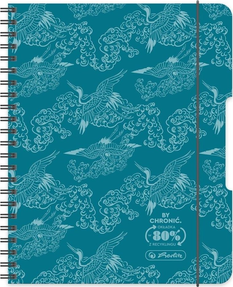 Brulion na spirali A4/80K kratka turkus (2szt)