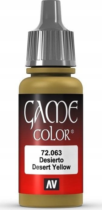 Vallejo Vallejo: 72.063 - Game Color - Desert Yellow (18 ml)