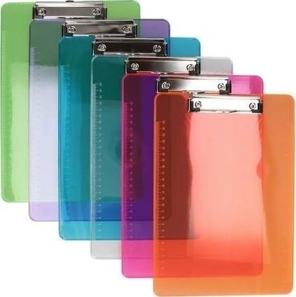 Deska z klipsem A4 przezroczysta MIX