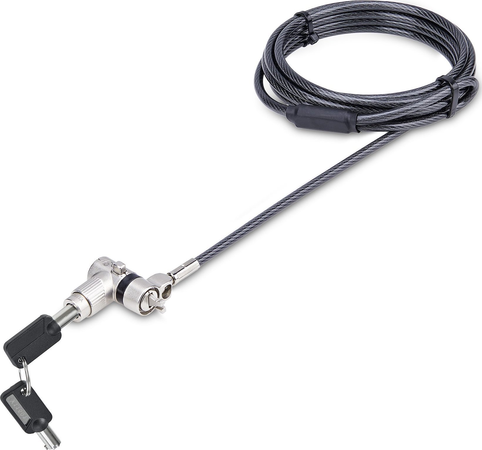 StarTech StarTech UNIVK-LAPTOP-LOCK zapięcie do kabli Czarny, Srebrny 2 m