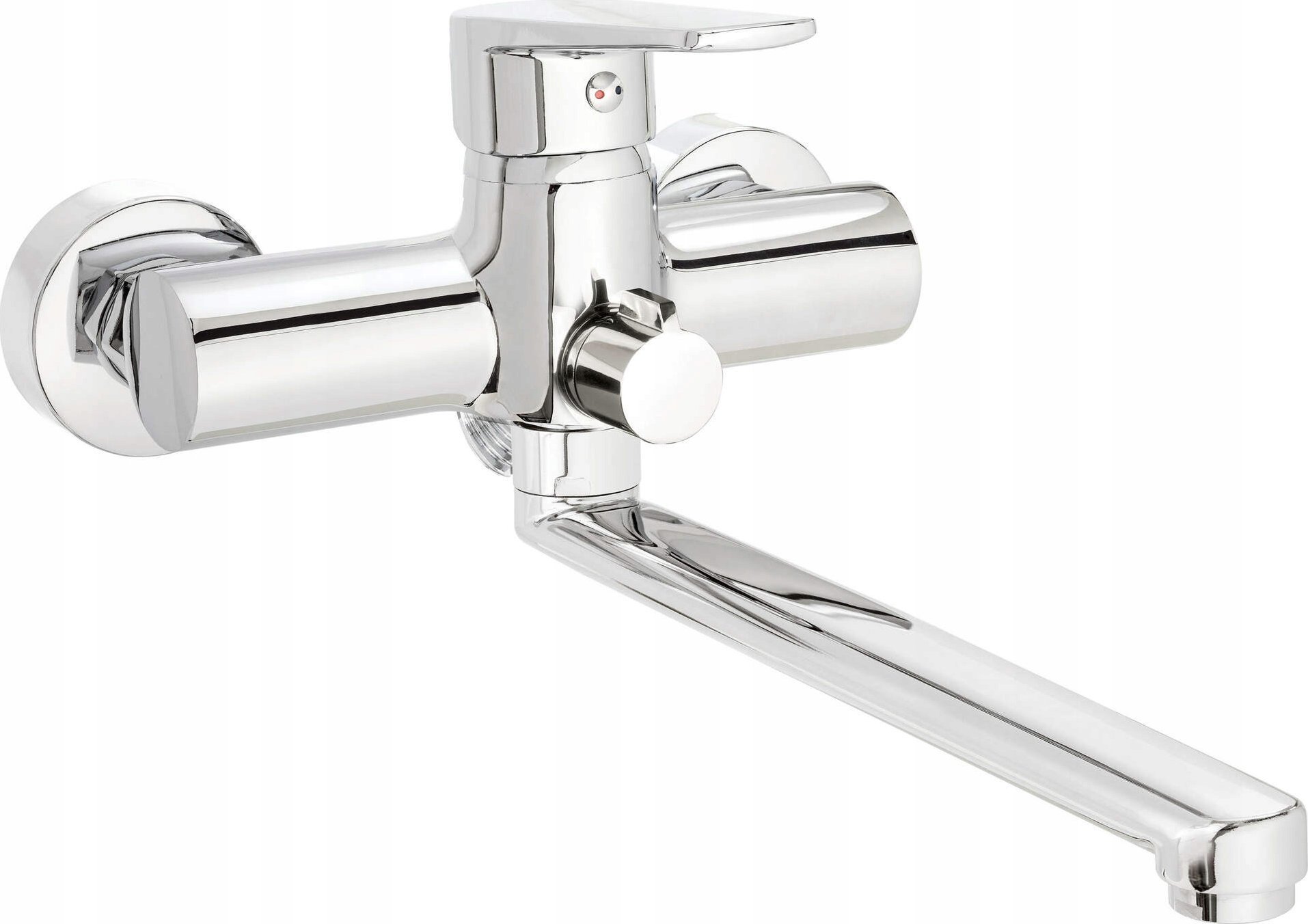 Bateria umywalkowa Deante Bateria umywalkowo-wannowa ścienna z wydłużoną wylewką - podłączenie na wąż