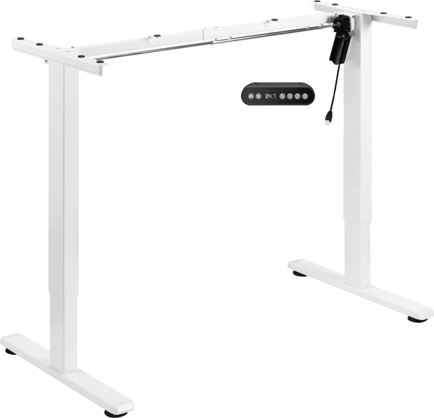Mozos Stelaż do biurka biały z elektryczną regulacją wysokości BIAŁY