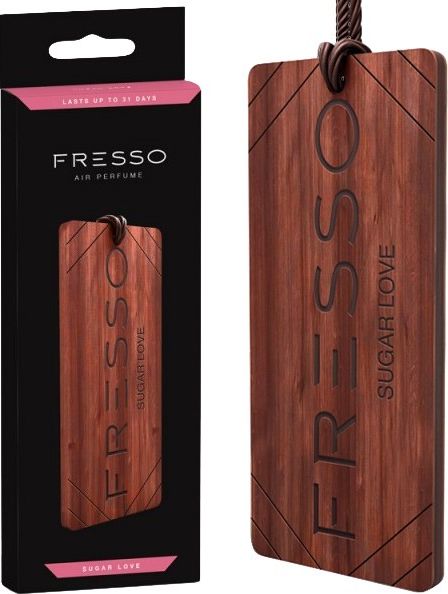 Fresso Zapach samochodowy w drewnie FRESSO Sugar Love