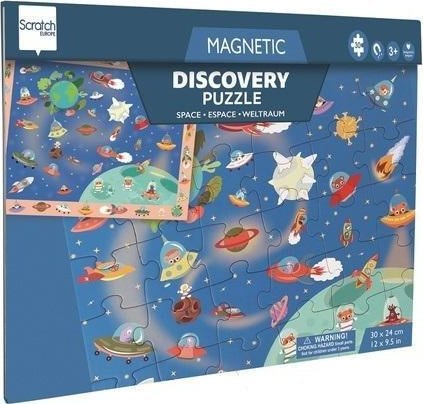 Puzzle magnetyczne i gra 2w1 Kosmos
