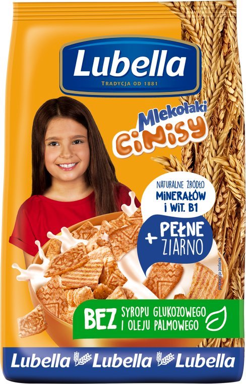 Lubella Lubella Mlekołaki Cinisy Zbożowe kwadraciki z cynamonem 250 g