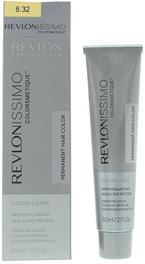Revlon, Revlonissimo Colorsmetique, Permanent Hair Dye, 8.32 Light Golden Pearl Blonde, 60 ml For Women