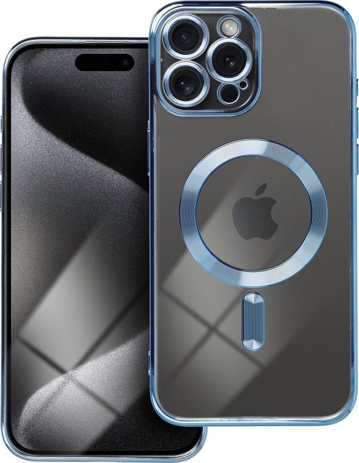 OEM Futerał ELECTRO MAG COVER kompatybilny z MagSafe do IPHONE 15 Pro Max niebieski