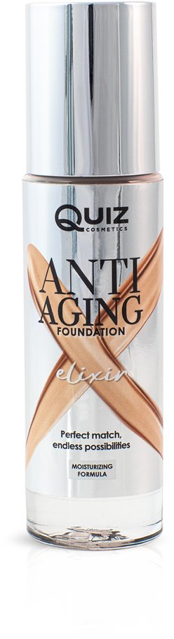 Quiz Cosmetics Anti Aging Foundation podkład nawilżający wzbogacony witaminą E Golden Beige 30ml