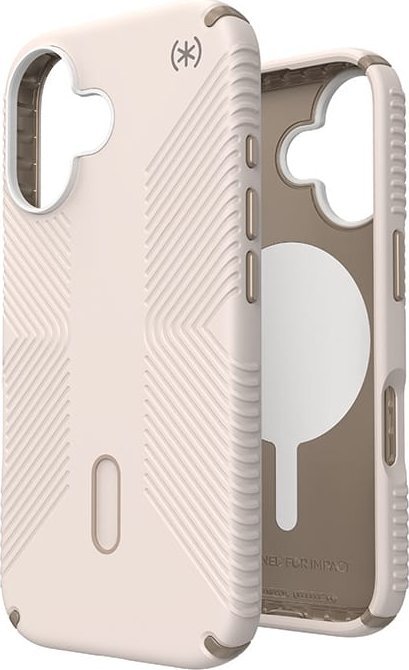 Speck Speck Presidio2 Grip ClickLock & MagSafe - Etui iPhone 16 (Bleached Bone / Heirloom Gold / Hazel Brown)
