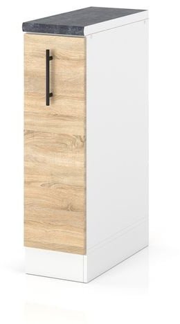 Szafka Kuchenna Stojąca Z Blatem Modułowa 15cm Spremium Dąb Wotan