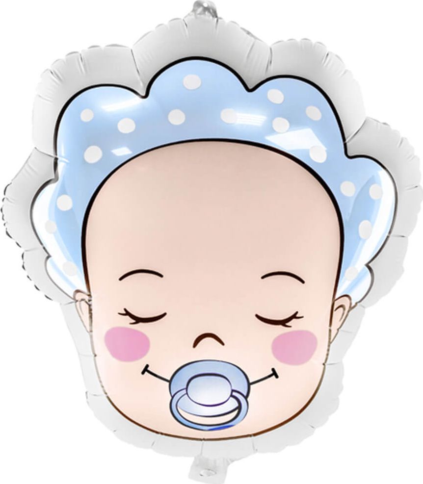 Party Deco Balon foliowy Bobas Chłopiec - 40 x 45 cm uniwersalny