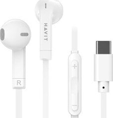 Słuchawki przewodowe Havit E336C (biały)