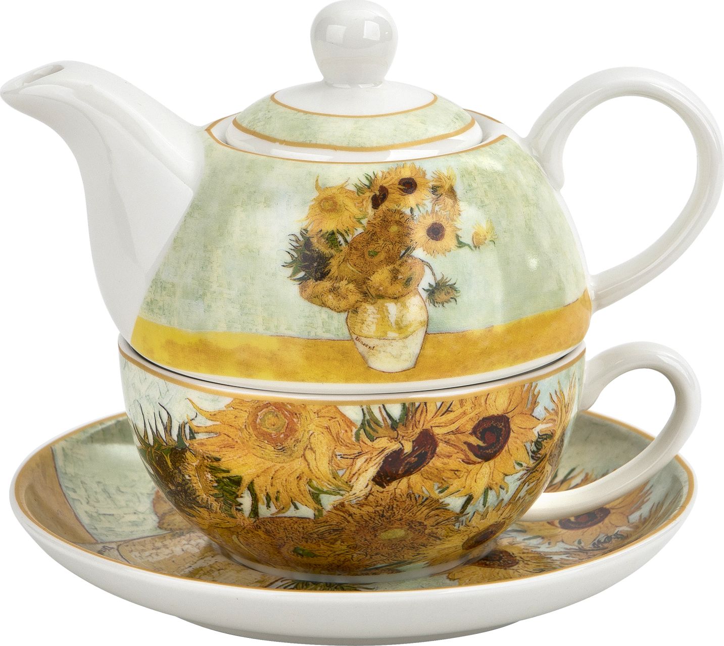DUO Filiżanka z dzbankiem Sunflowers