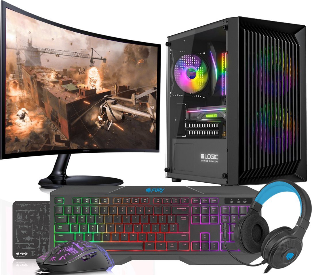 Komputer Vist Zestaw Ryzen 5 3600 RX 6600 16GB SSD 1TB M.2 W11 24"