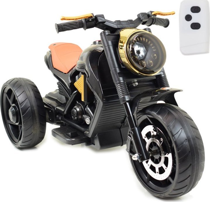 Import SUPER-TOYS MOTOR CHOPPER NA AKUMULATOR , MIĘKKIE KOŁA, MIĘKKIE SIEDZENIE, PILOT/BDL1188