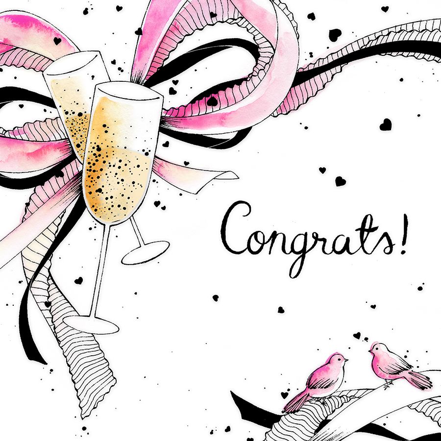 Clear Creation Karnet ślubny Swarovski kwadrat szampan (CL2510)