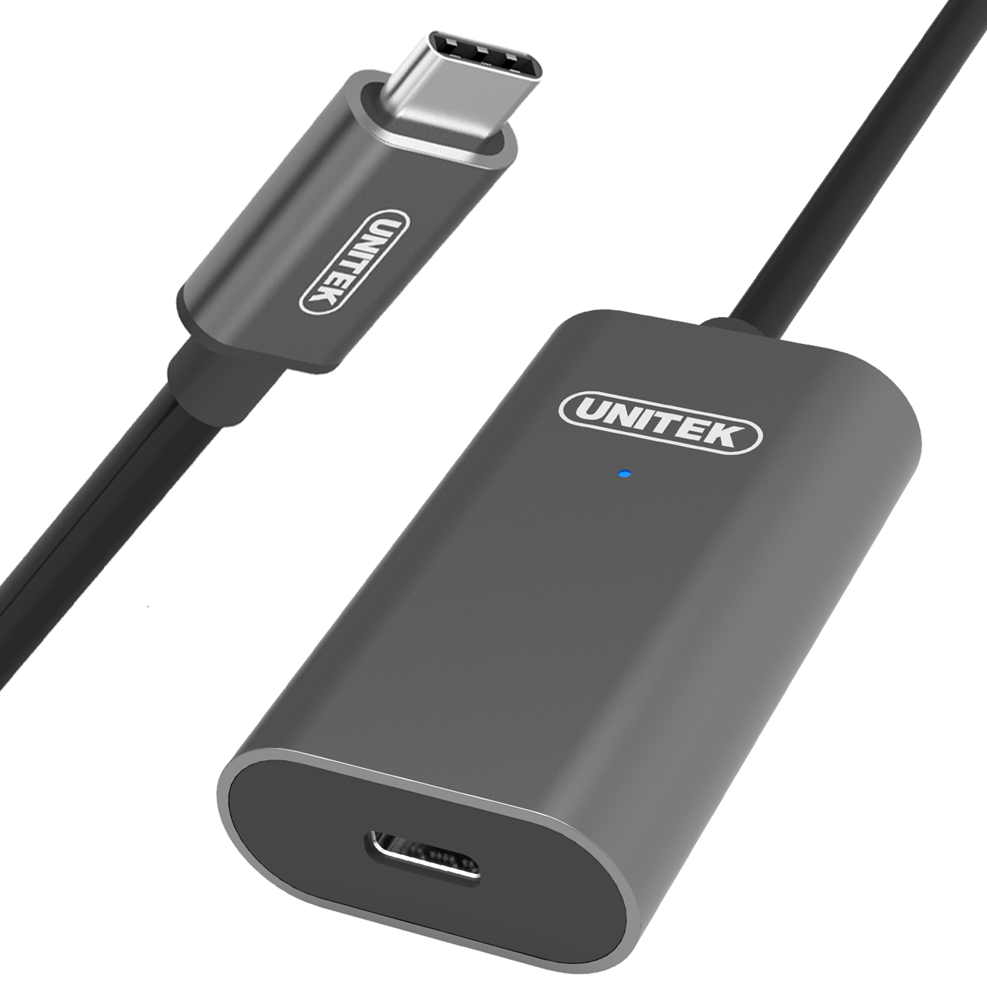 Adapter USB Unitek USB-C - USB-C Szary (U305A)