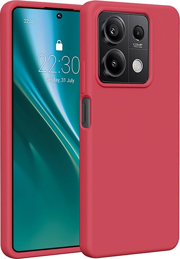 Etteri Nakładka Etteri Silicone Case do Xiaomi Redmi Note 13 5G malinowa