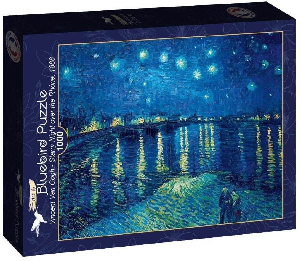 Puzzle 1000 Gwiaździsta noc nad Ronem, Van Gogh
