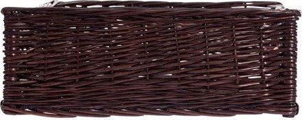 WickerPL WIKLINOWY KOSZ REGAŁOWY MALOWANY 60X50 H18 CM