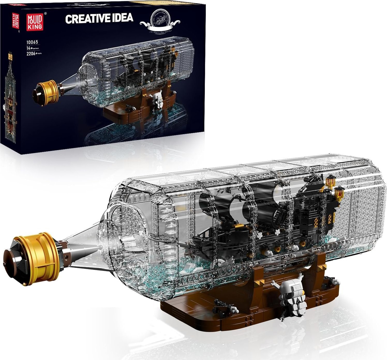 Coil Coil klocki konstrukcyjne zestaw 2206 elementów statek piracki w butelce