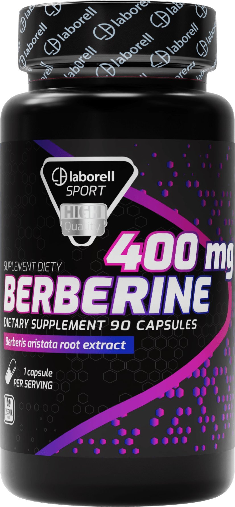 Laborell Laborell BERBERYNA 400mg, standaryzacja 98% MOCNA