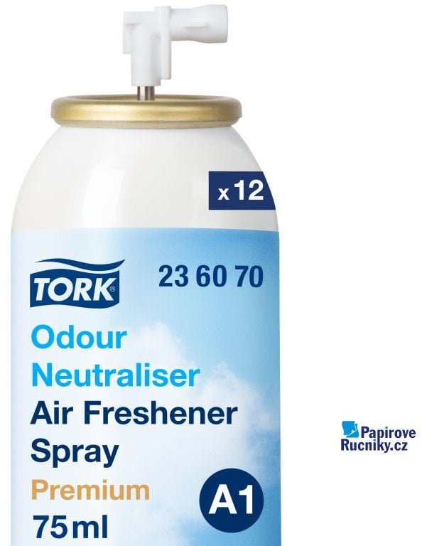 Tork Duftfrisker Airfreshener A1 Premium Odour Neutraliser spray z perfumami 75 ml,12 ds x 75 ml/krt