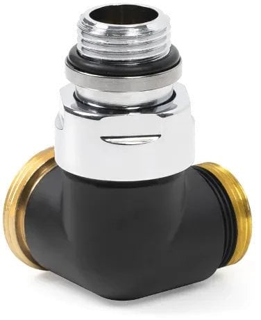 Zawór termostatyczny kątowy GZ 1/2 – GZ 24x19 czarny mat