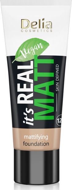 Delia Delia Cosmetics It's Real Matt Podkład matujący odżywczo-nawilżający nr 106 Coffee 30ml