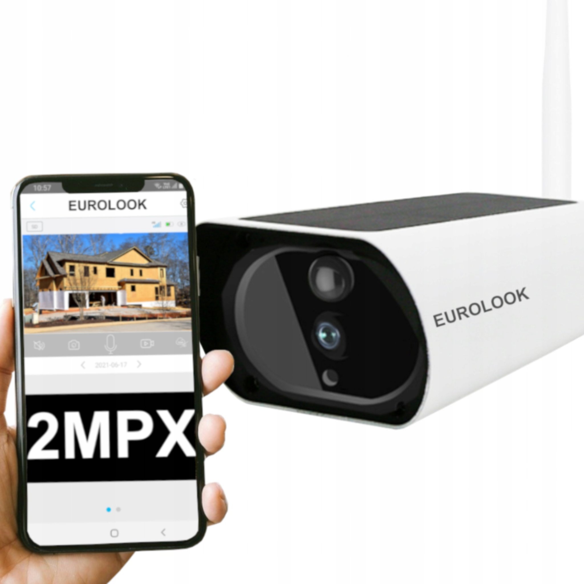 Tubowa Kamera Zewnętrzna IP Solarna 2Mpx WiFi