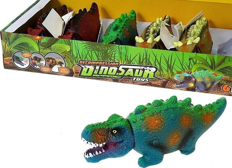 Gniotek z piszczkiem Dinozaur MIX